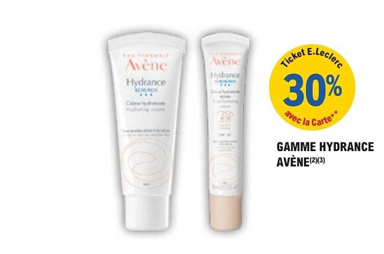 GAMME HYDRANCE AVÈNE(2)(3)
