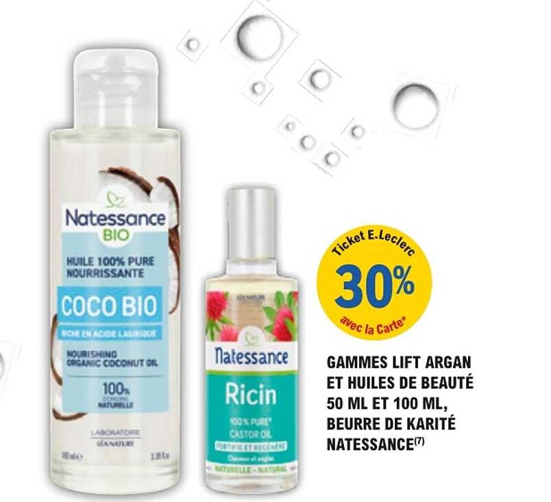 GAMMES LIFT ARGAN ET HUILES DE BEAUTÉ 50 ML ET 100 ML, BEURRE DE KARITÉ NATESSANCE(7)