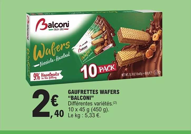 GAUFRETTES WAFERS “BALCONI”