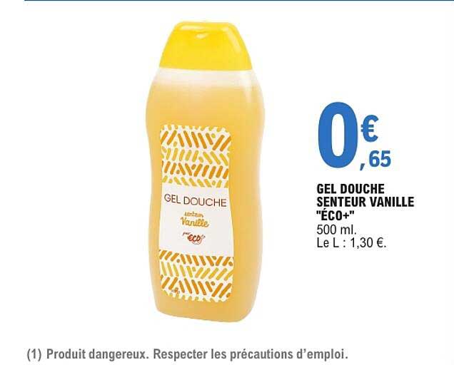 GEL DOUCHE SENTEUR VANILLE “ECO+”