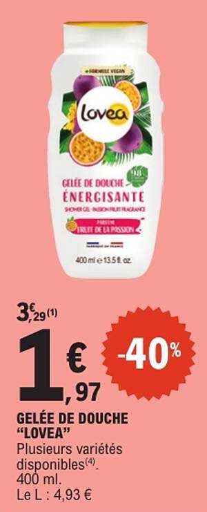 GELÉE DE DOUCHE "LOVEA"