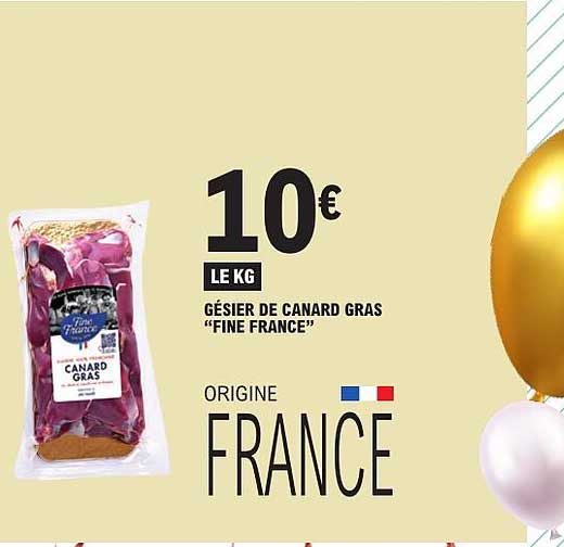 GÉSIER DE CANARD GRAS “FINE FRANCE”