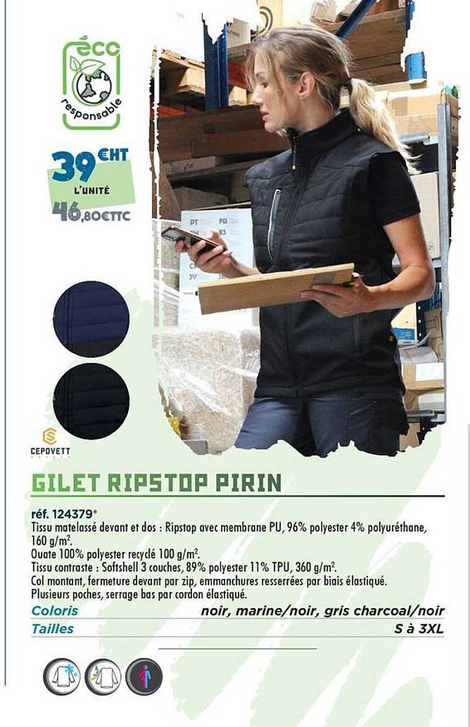 GILET RIPSTOP PIRIN