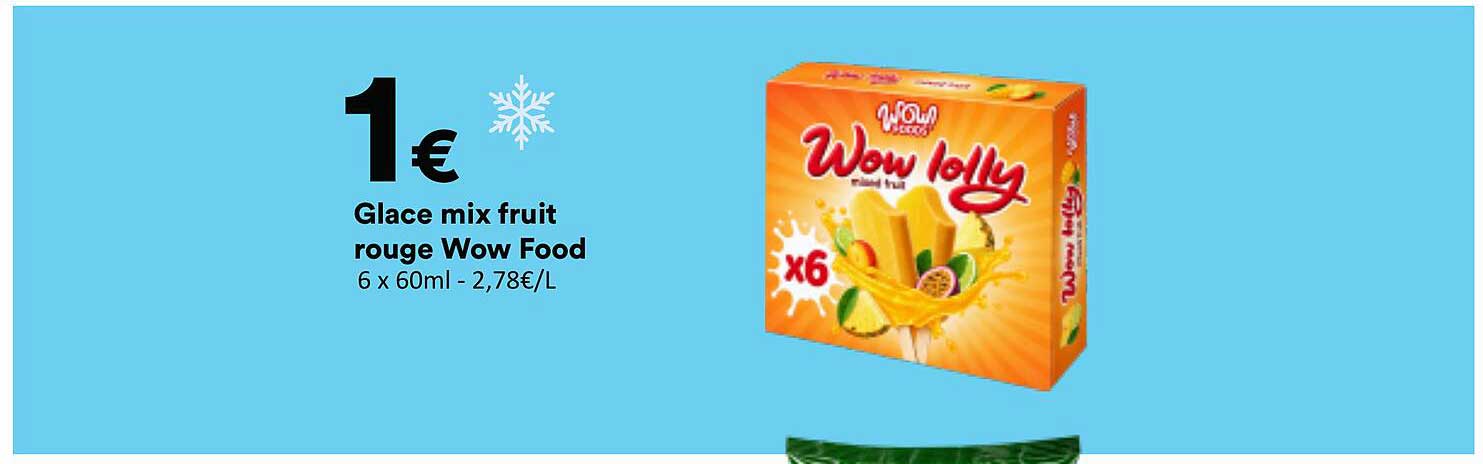 Glace mix fruit rouge Wow Food