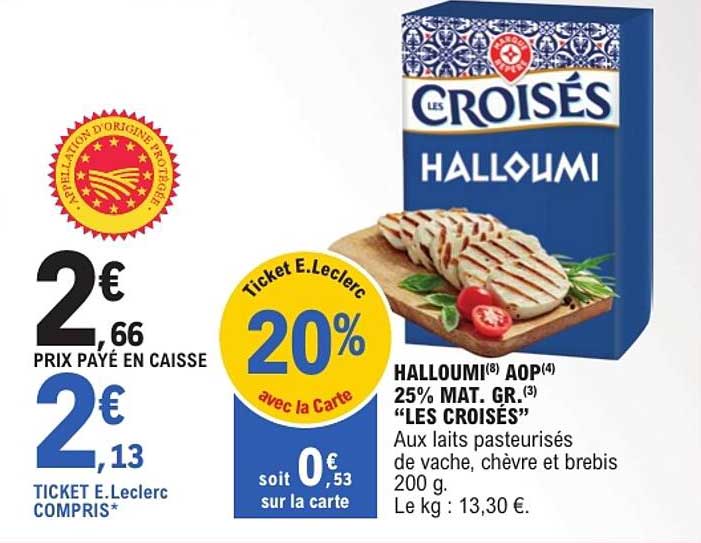 HALLOUMI AOP «LES CROISÉS»