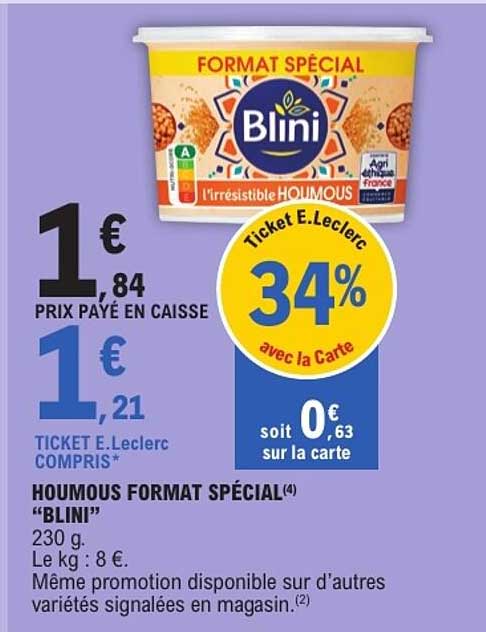 HOUmous FORMAT SPÉCIAL “BLINI”