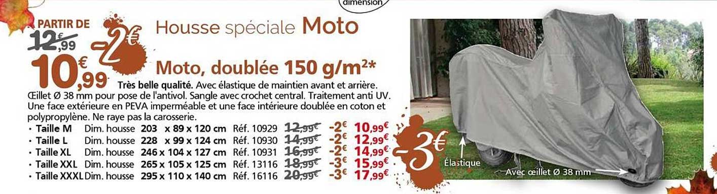 Housse spéciale Moto