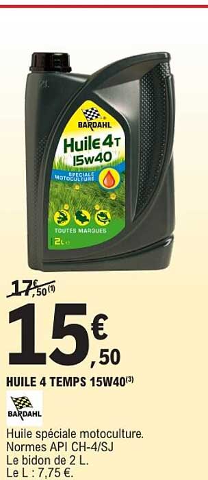 HUILE 4 TEMPS 15W40