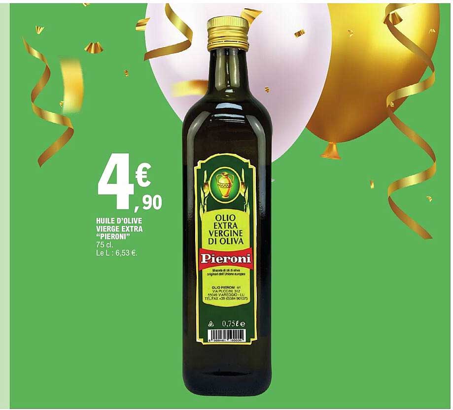 HUILE D'OLIVE VIERGE EXTRA "PIERONI" 75 cl.