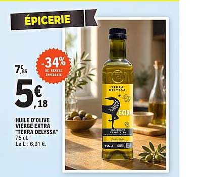 HUILE D'OLIVE VIERGE EXTRA "TERRA DELYSSA"