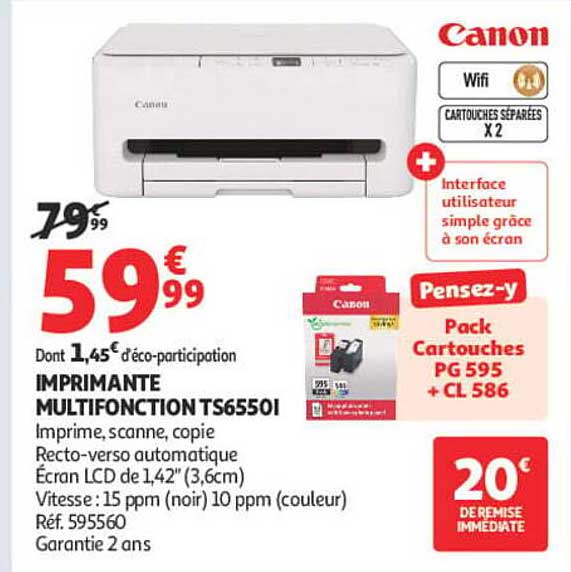 IMPRIMANTE MULTIFONCTION TS6550I