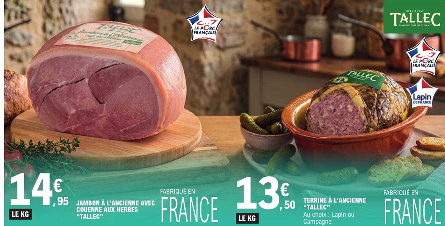 JAMBON À L’ANCIENNE AVEC COUENNE AUX HERBES “TALLEC”