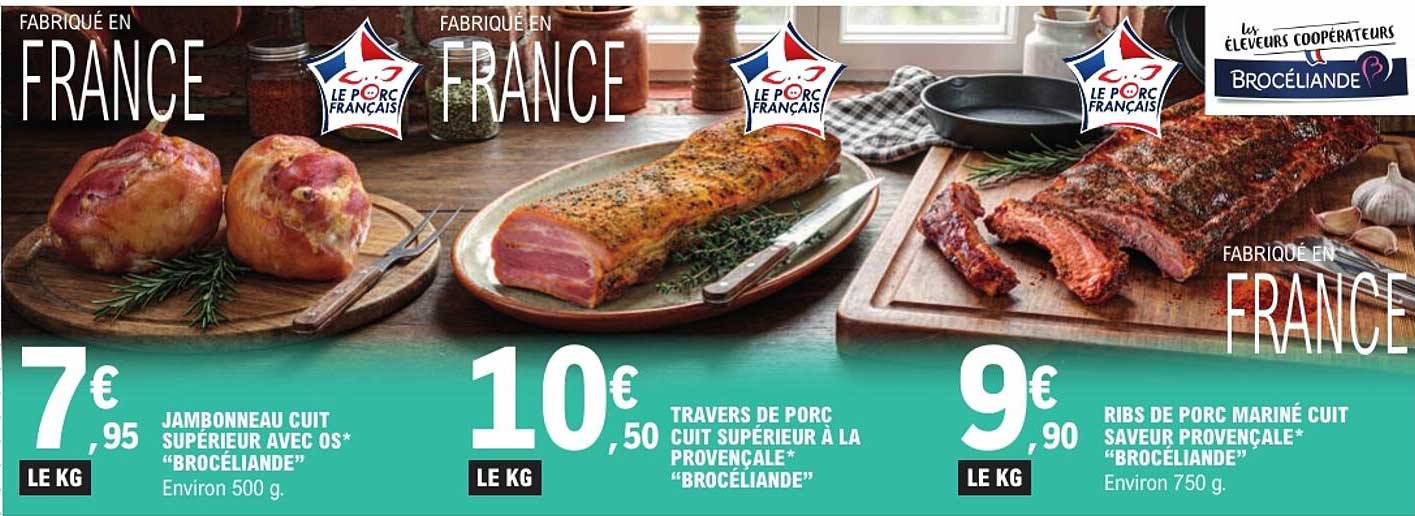 Jambonneau cuit supérieur avec os "Broceliande"