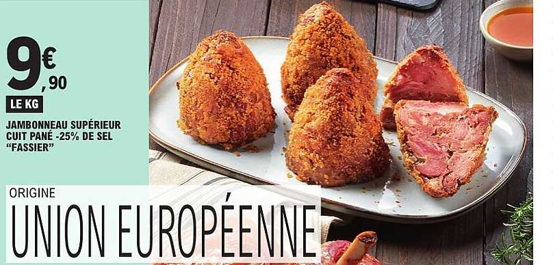 JAMBONNEAU SUPÉRIEUR CUIT PANÉ -25% DE SEL “FASSIER”