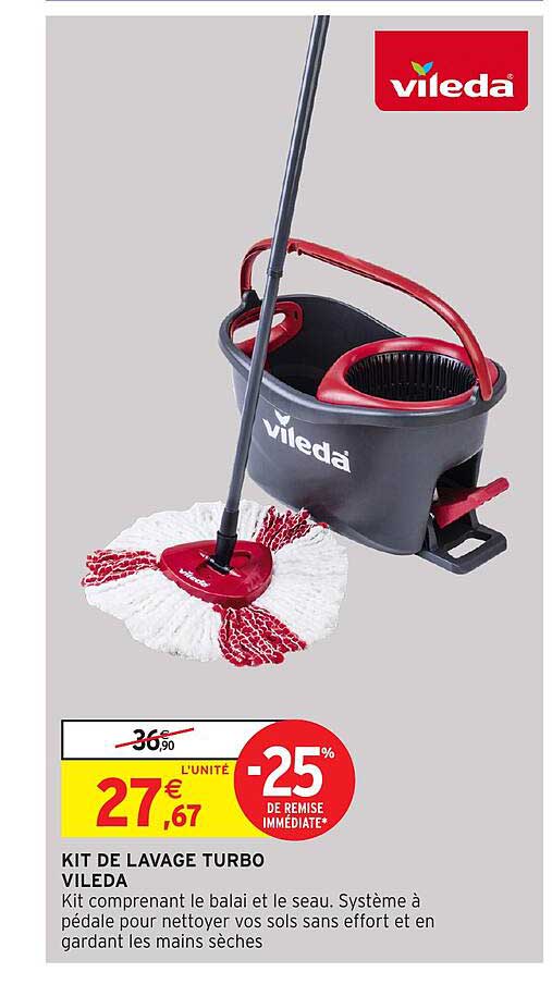 KIT DE LAVAGE TURBO VILEDA