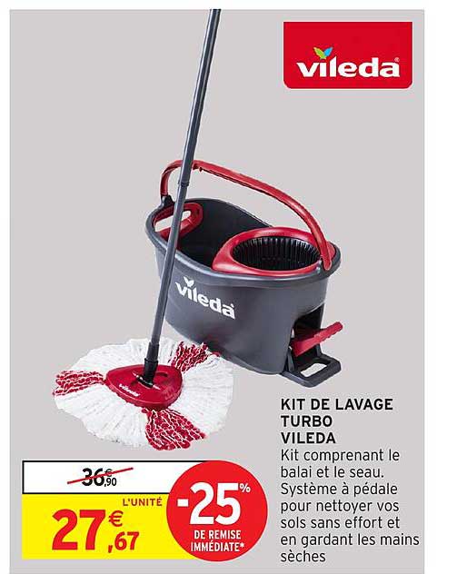 KIT DE LAVAGE TURBO VILEDA