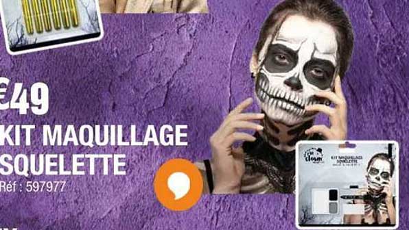 KIT MAQUILLAGE SQUELETTE