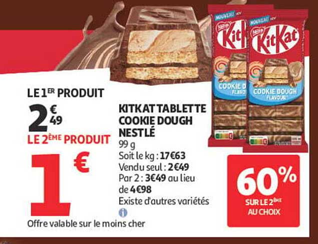KITKAT TABLETTE COOKIE DOUGH NESTLÉ