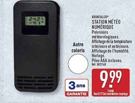 KRONTALER® STATION MÉTÉO NUMÉRIQUE