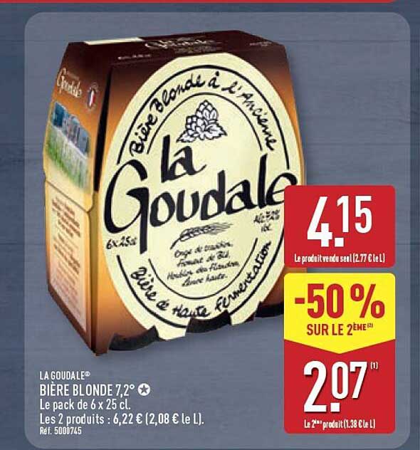 LA GOUDALE® BIÈRE BLONDE 7,2°