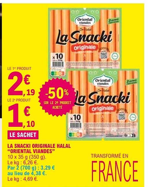 LA SACHET LA SNACKI ORIGINALE HALAL “ORIENTAL VIANDES”