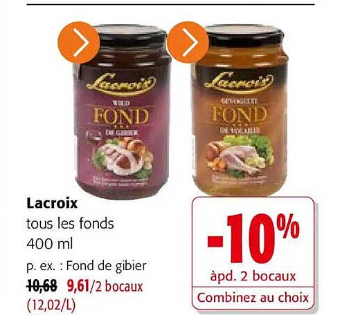 Lacroix tous les fonds 400 ml