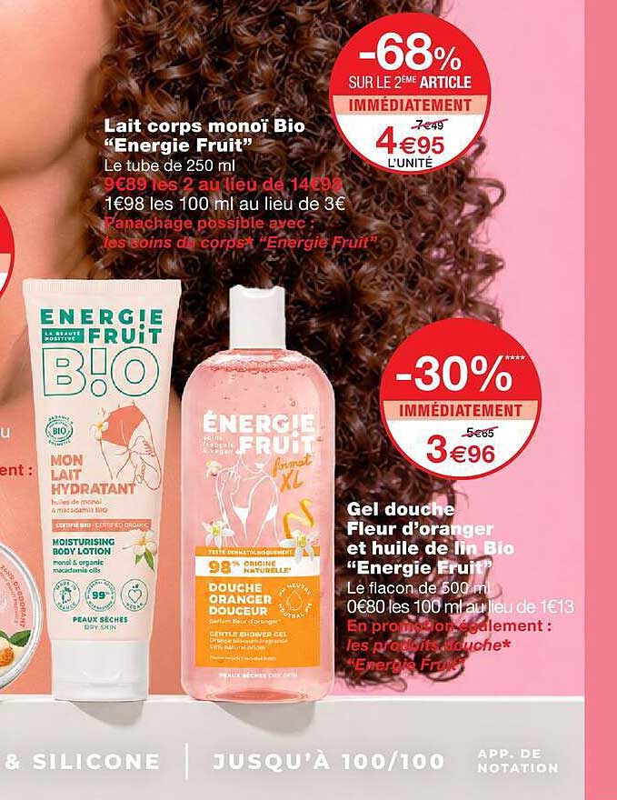 Lait corps monoï Bio “Energie Fruit”