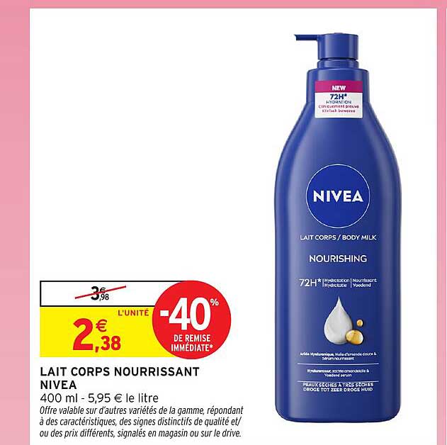 LAIT CORPS NOURRISSANT NIVEA
