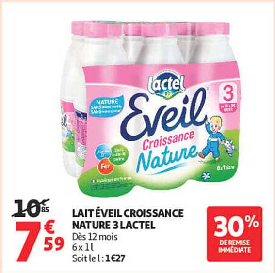 LAIT’ÉVEIL CROISSANCE NATURE 3 LACTEL