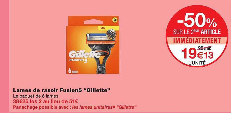Lames de rasoir Fusion5 “Gillette”