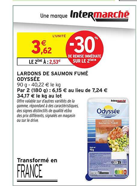 LARDONS DE SAUMON FUMÉ ODYSSÉE