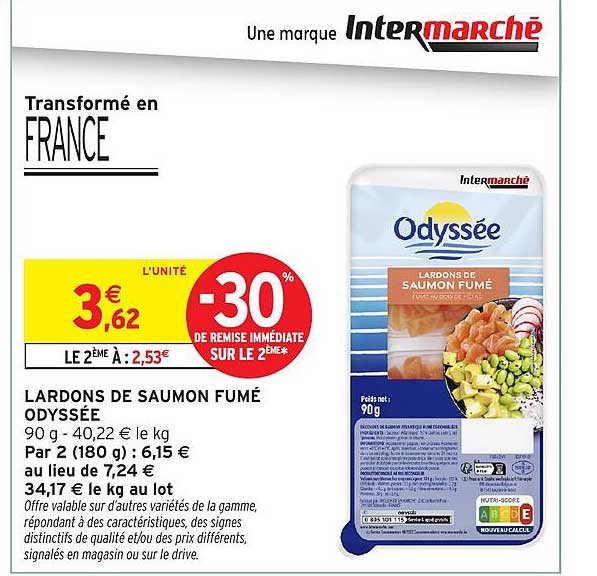 LARDONS DE SAUMON FUMÉ ODYSSÉE