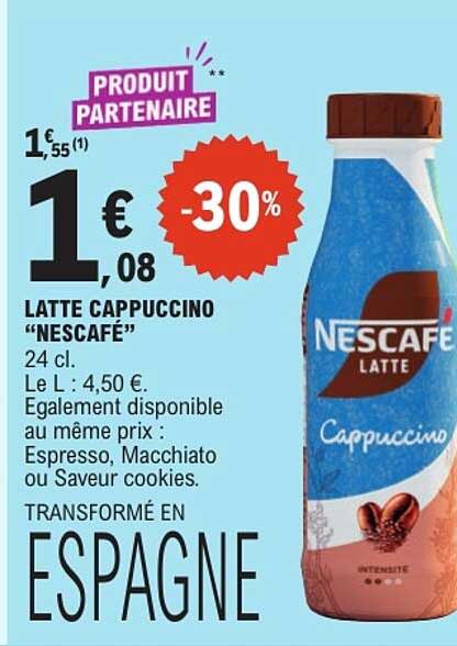 LATTE CAPPUCCINO "NESCAFÉ"