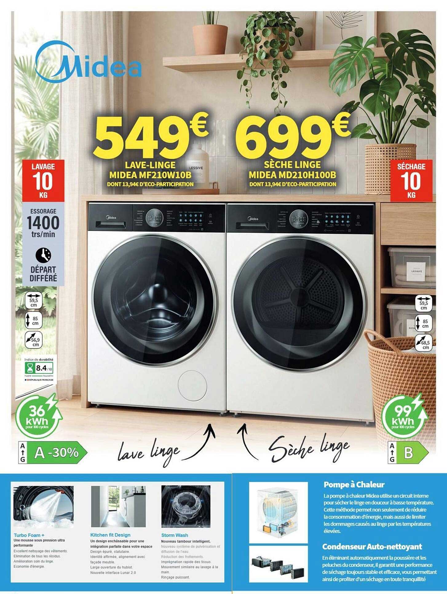 LAVE-LINGE MIDEA MF210W10B