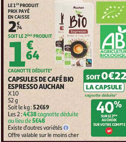 LE 1ER PRODUIT PRIX PAYÉ EN CAISSE