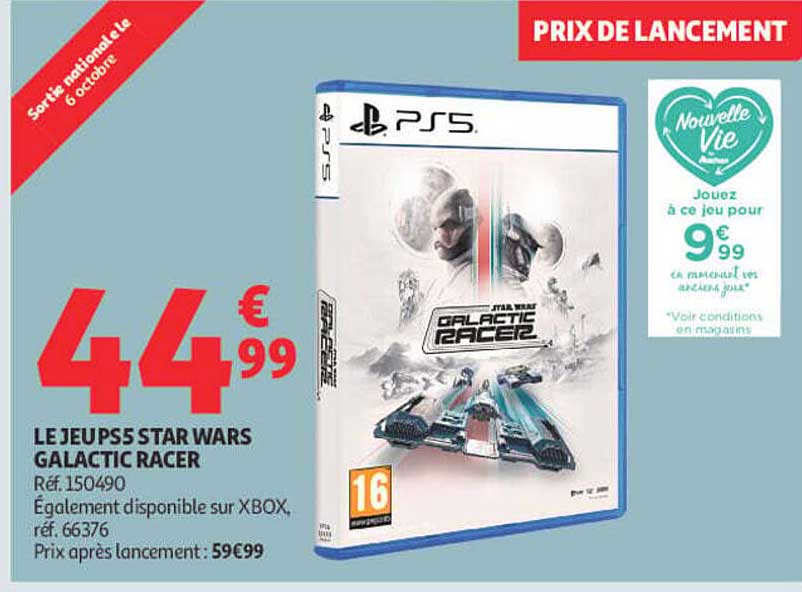 LE JEU PS5 STAR WARS GALACTIC RACER