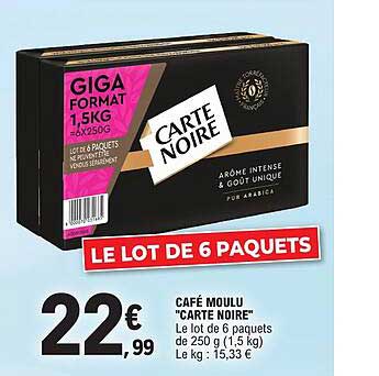 LE LOT DE 6 PAQUETS