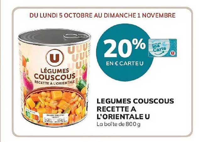 LEGUMES COUSCOUS RECETTE A L'ORIENTALE U