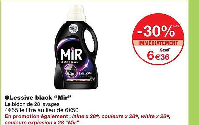 Lessive black “Mir”