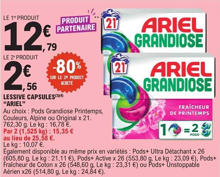 LESSIVE CAPSULES “ARIEL”