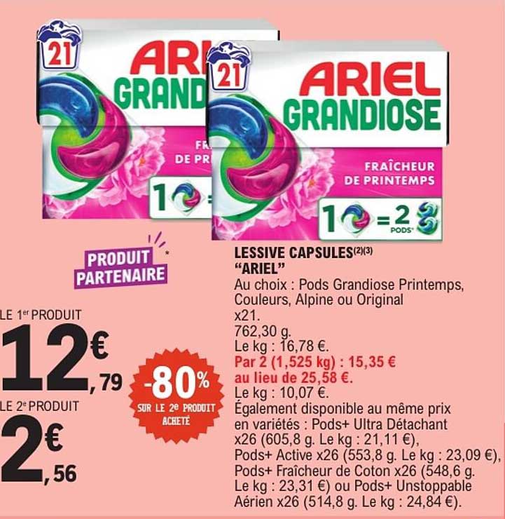 LESSIVE CAPSULES “ARIEL”