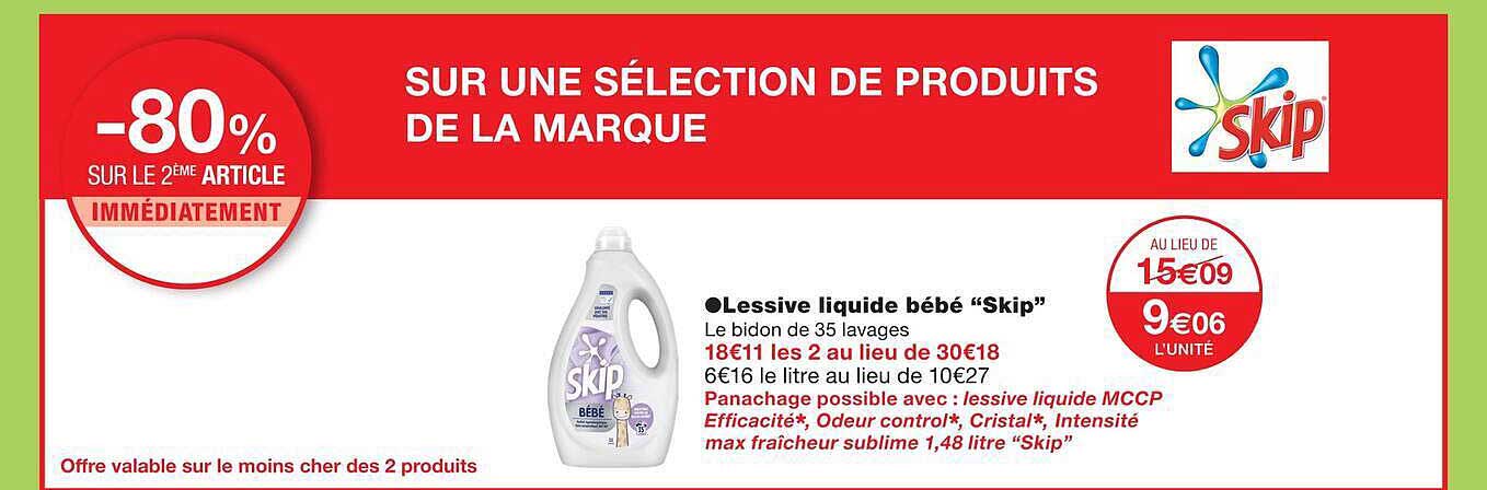 Lessive liquide bébé “Skip”