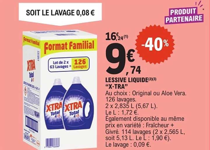 LESSIVE LIQUIDE "X-TRA"
