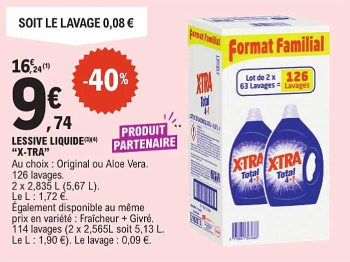 LESSIVE LIQUIDE “X-TRA”