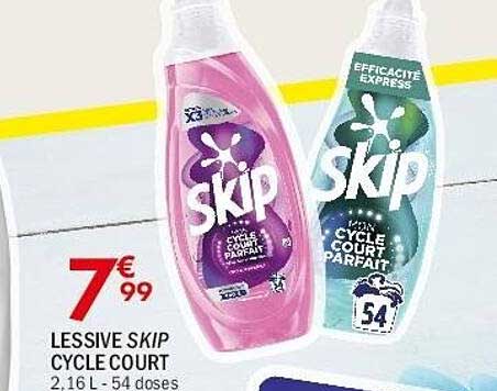 LESSIVE SKIP CYCLE COURT 2,16 L - 54 doses