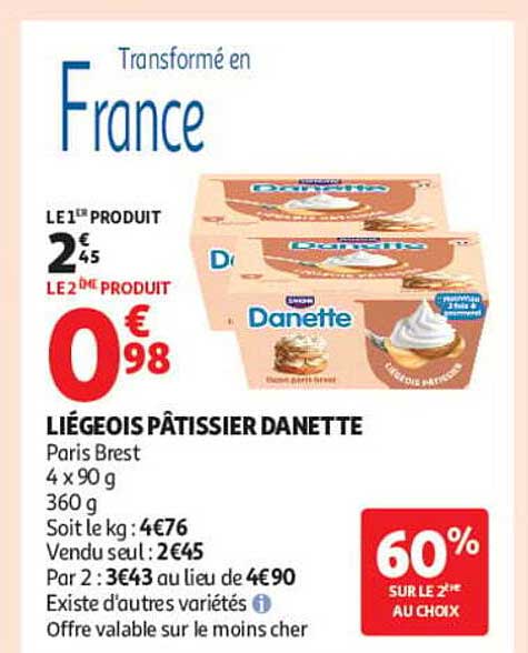 LIÉGEOIS PÂTISSIER DANETTE