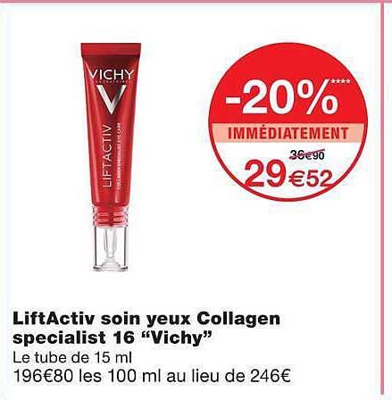 LiftActiv soin yeux Collagen specialiste 16 “Vichy”