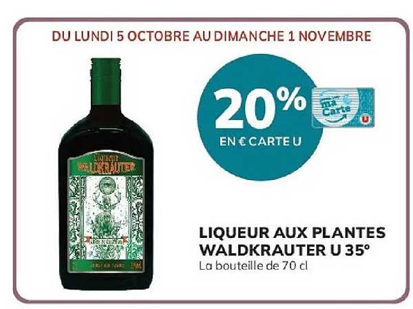 LIQUEUR AUX PLANTES WALDKRAUTER U 35°