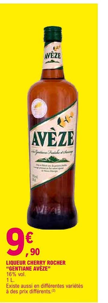 LIQUEUR CHERRY ROCHER "GENTIANE AVÈZE"