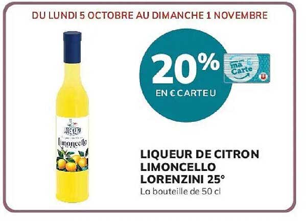 LIQUEUR DE CITRON LIMONCELLO LORENZINI 25°